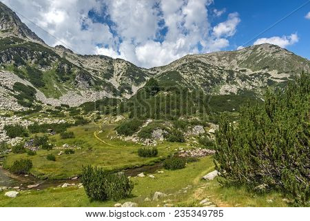 Amazing Landscape With Muratov Peak And Mountain River, Pirin Mountain, Bulgaria