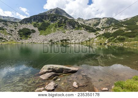 Amazing Landscape With Muratovo Lake And Muratov Peak, Pirin Mountain, Bulgaria