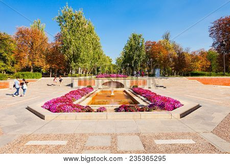 The Buen Retiro Park Is One Of The Largest Parks Of The City Of Madrid, Spain. Madrid Is The Capital