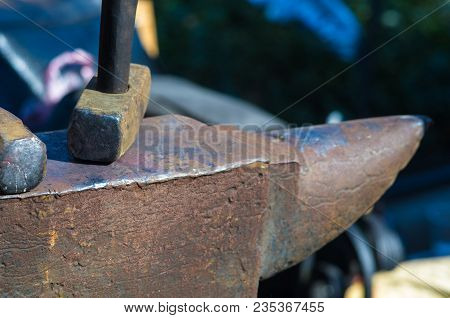 Blacksmith Tools And Fixtures For Hand Forged Metal, Close-up