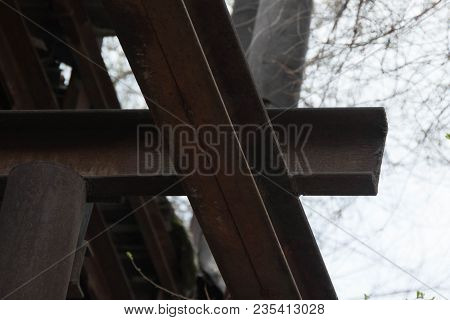 Oxidized Rusty Metal Parts, Pipes, Old Structures