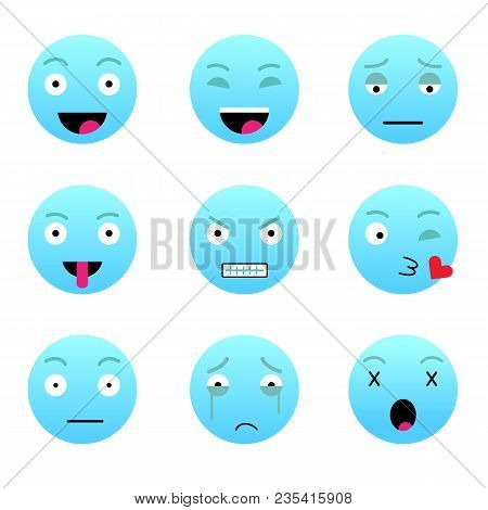 Emoji, Emojis, Set Of Emotions, Emojis, Sad, Happy
