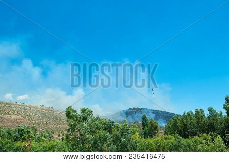 Attempt To Fire Fires In Sardinia Italy.
