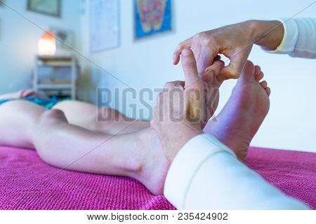 Foot Massage In Naturopathy Professional Studio In Italy