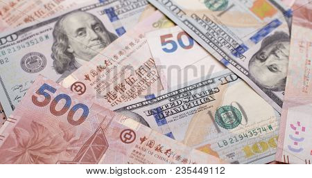Exchange rate between HKD and USD 
