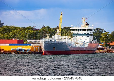 Lpg Tankers In Port Of Horten, Norway.