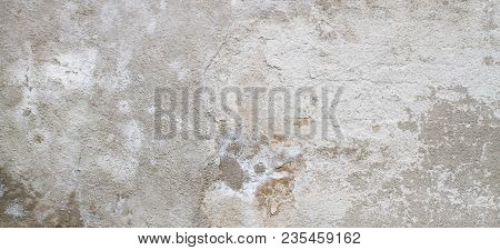 Old Grungy Texture Background, Grey Concrete Wall Fragment