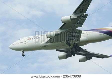 Hs-tgo Boeing 747-400 Of Thaiairway.