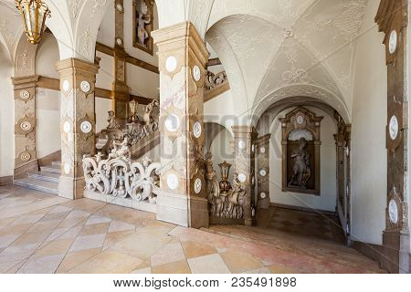 Salzburg, Austria - May 18, 2017: Mirabell Palace Or Schloss Mirabell Interior In Salzburg City, Aus