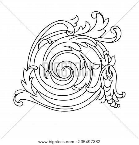 Black vintage ornament, baroque ornament, scroll ornament, engraving ornament, border ornament, floral ornament, retro pattern, antique pattern, style acanthus pattern, foliage pattern, swirl pattern decorative pattern, filigree pattern. vector