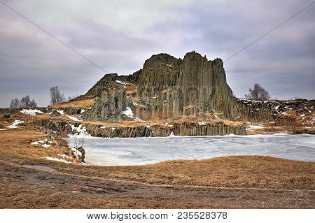 Panska Skala Named Organs In Czech Landscape At End Of Winter 2018