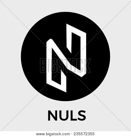 Nuls Black And White Vector Logo. Blockchain Open-source Project Which Is A Highly Customizable Modu