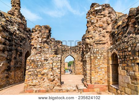 Alauddin Khilji Tomb And Madrasa At The Qutb Complex In Delhi, India