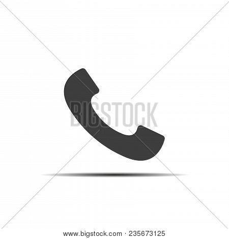 Phone Icon In Trendy Flat Style Isolated On White Background.