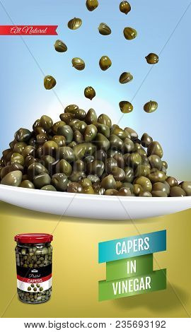 Vector Realistic Illustration Of Pickled Cucumbers. Colorful Objects On A Transparent Background.