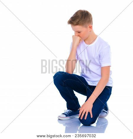 The Little Boy Is Thinking.