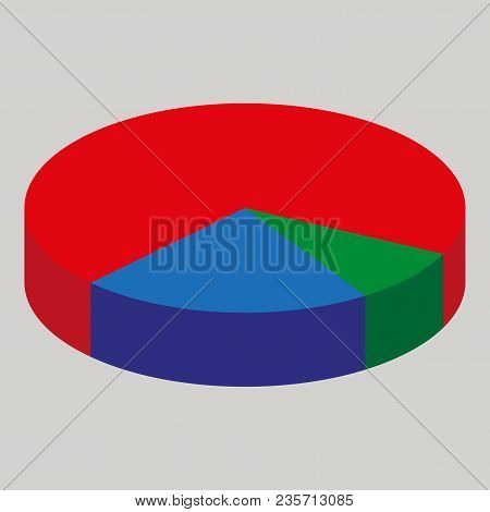 Flat Icon On Theme Arabic Business Pie Chart