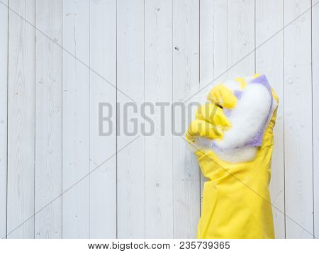 Housework, Housekeeping And Household Concept - Cleaning Stuff.