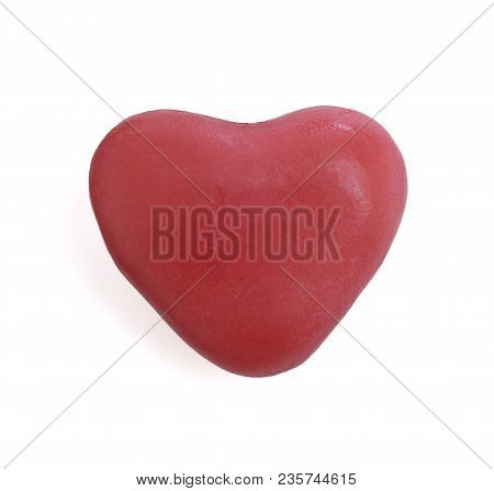 Detail Of A Gummy Candy On White Background
