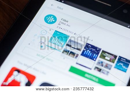 Ryazan, Russia - March 21, 2018 - Fitbit Icon In The List Of Mobile Apps