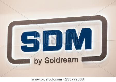 Moscow, Russia - May, 2017: Sdm Soldream Logo Sign Banner. Sdm Is The Leading Supplier Of High-level