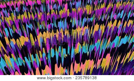Retro Abstract Background. Colorful Noise. Trendy Wallpaper. Multicolor. Sharp Shapes. Intense. Vibr