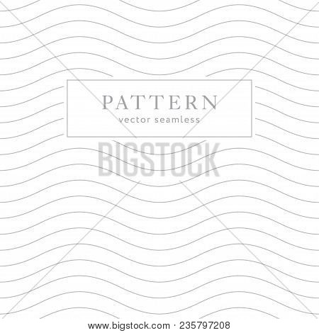 Geometric Waves Seamless Pattern. Light Collection. Abstract Textured Background Design. Vector Illu