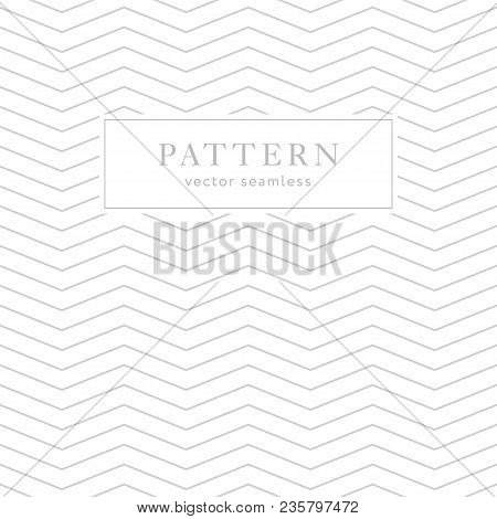 Simple Chevron Seamless Pattern. Light Collection. Zigzag Textured Background Design. Template For P
