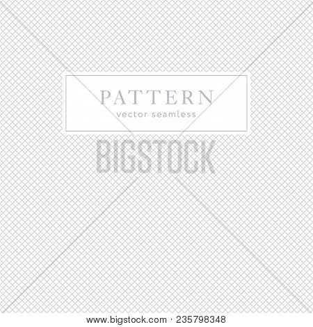 Simple Geometric Seamless Pattern With Diagonal Crossing Lines. Light Collection. Abstract Textured 