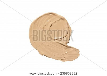Foundation For Face. Spot Of Cc Cream Or Bb Cream. Make Up Product. Isolated.