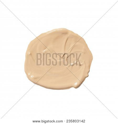 Spot Of Cc Cream Or Bb Cream. Tonal Basis For Face. Make Up Product. Isolated.
