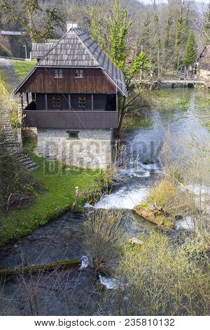 Houses Of Rastoke In Sljunj In Croatia