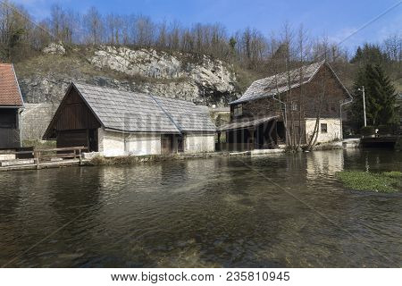 Houses Of Rastoke In Sljunj In Croatia