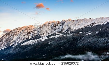 Mountains In Styria Bad Mitterndorf Alps Sunset