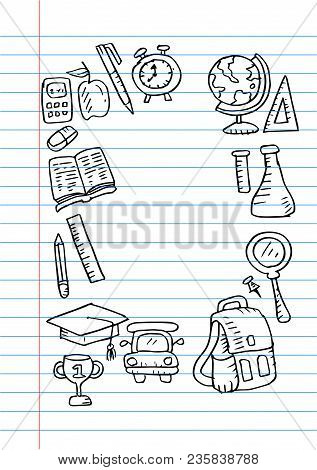 Back To School Frame With Set Element School