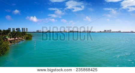 Cancun Pok-Ta-Pok area in Hotel Zone at Nichupte Lagoon of Mexico