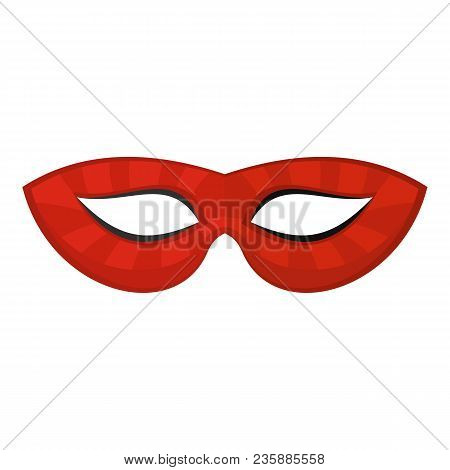 Mystical Mask Icon. Flat Illustration Of Mystical Mask Vector Icon For Web