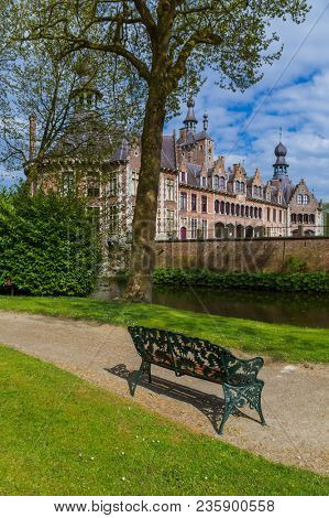 Ooidonk Castle in Belgium - architecture background