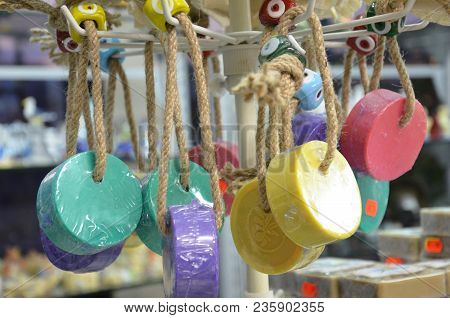 Handmade Accessories And Souvenirs, Colorful Handmade Soap.