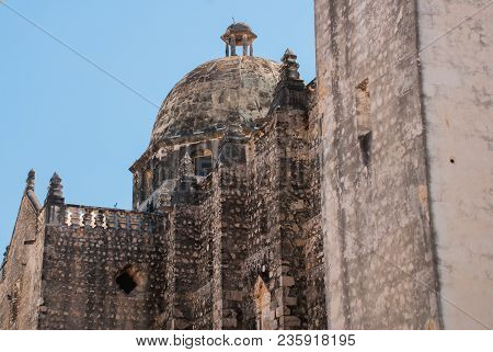 San Francisco De Campeche, Mexico: View Of The Former San Jose Cathedral. It Was The Main Temple Of 