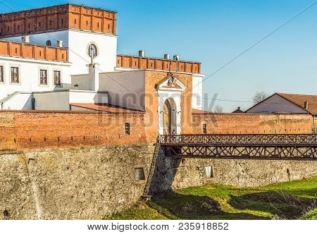View Of The Historical Castle Of Princes Ostrozhsky In The Ancient Fortress Of Dubno, Rivne Region, 