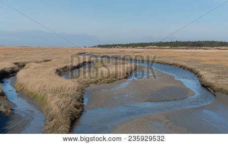 The Beach Of Sankt Peter-ording On The North Sea