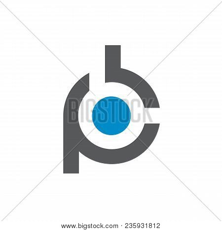 Initial Alphabet Pb Or Bp, Vector Logo Design