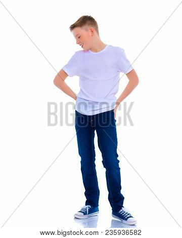The Little Boy Is Thinking.