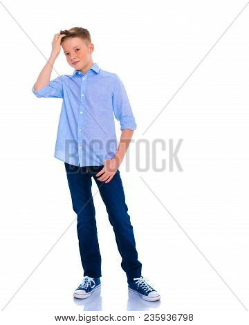 The Little Boy Is Thinking.