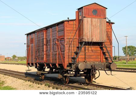 Carro di deportazione ad Auschwitz Birkenau