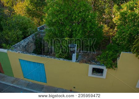 Campeche, Mexico: Top View Of The House Of Deceit, Where The Walls Are, And The House Is Not. Coloni