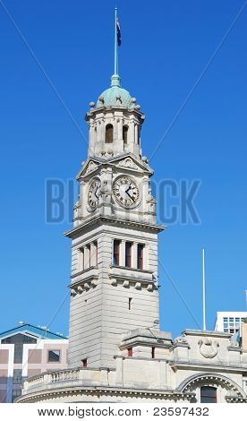 Clock tower i Auckland rådhus, New Zealand
