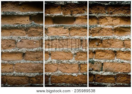 Old Brick Wall, Stone Background Or Rock Surface - Good For Web Site Or Mobile Devices.