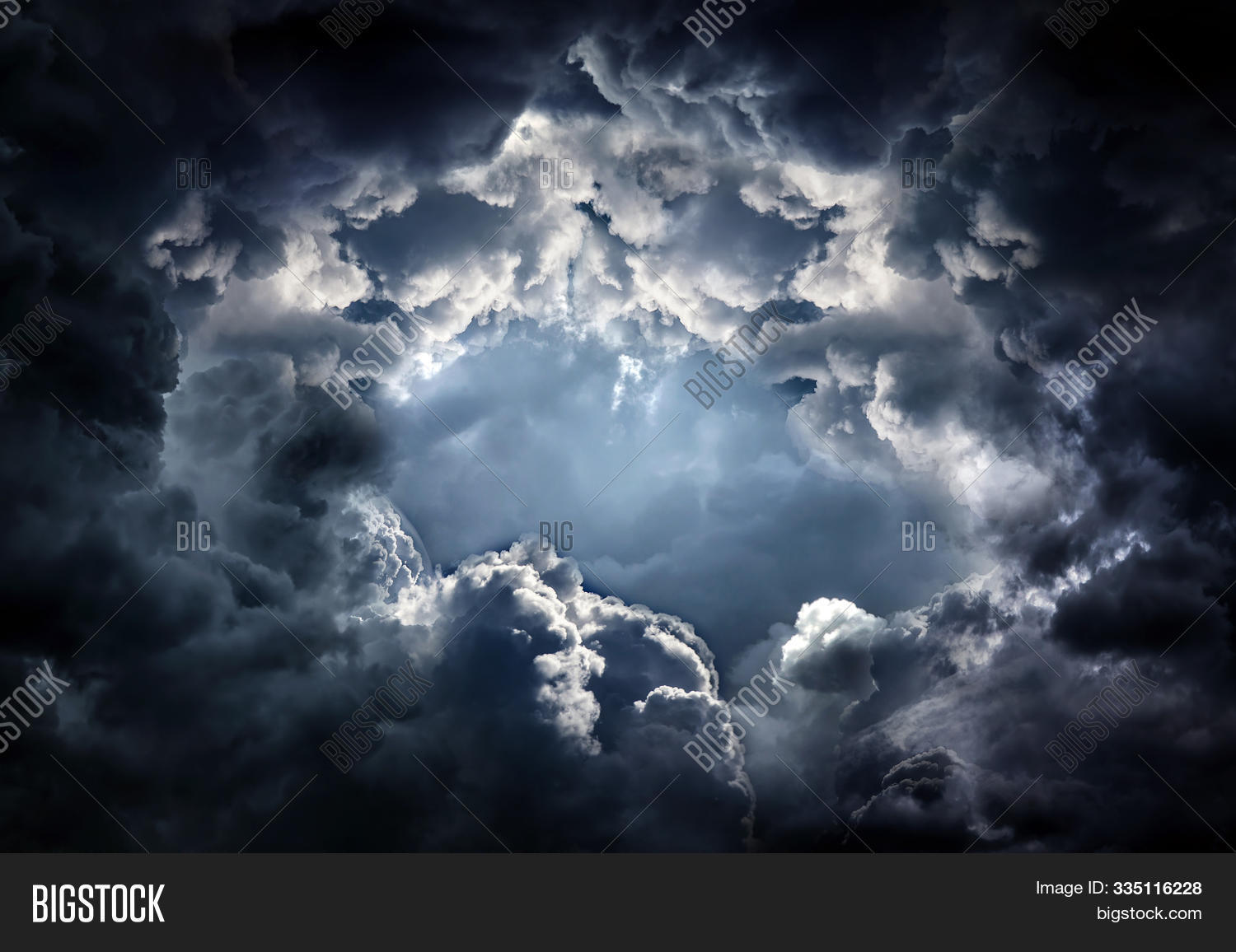 Black Hole In Clouds